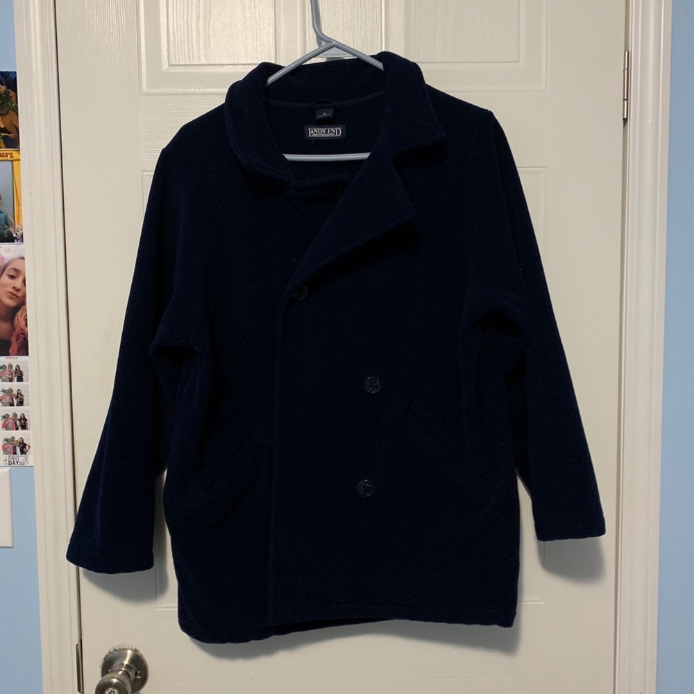 Long blue coat